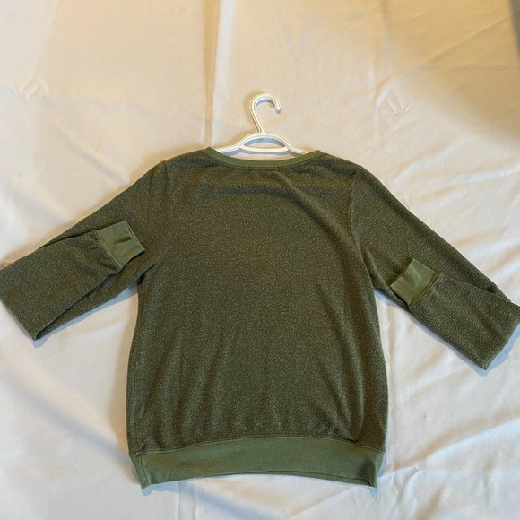 Wildfox XS Green Long-Sleeve Top - Picture 6 of 6